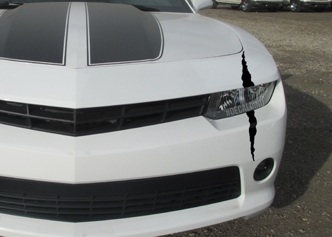 Headlight Scar - Decal Dino Scratch monster claw parts Camaro Stripe