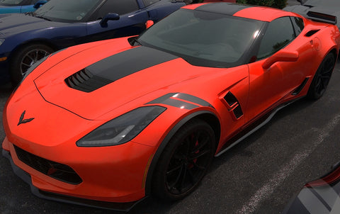 Chevy C7 Corvette Fender Hash Decal Stripes - 2018 2019 2017