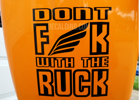 Don't Fuck with the Ruck Decal parts gy6 mods honda ruckus