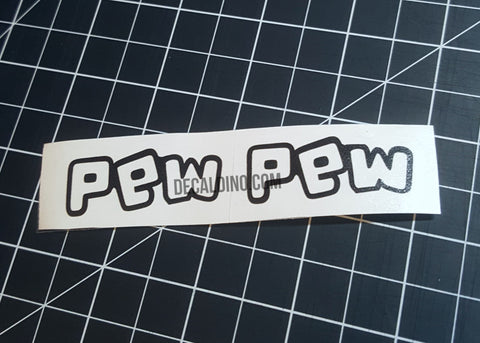 pewpew paintball decal sticker hopper loader gear numbers